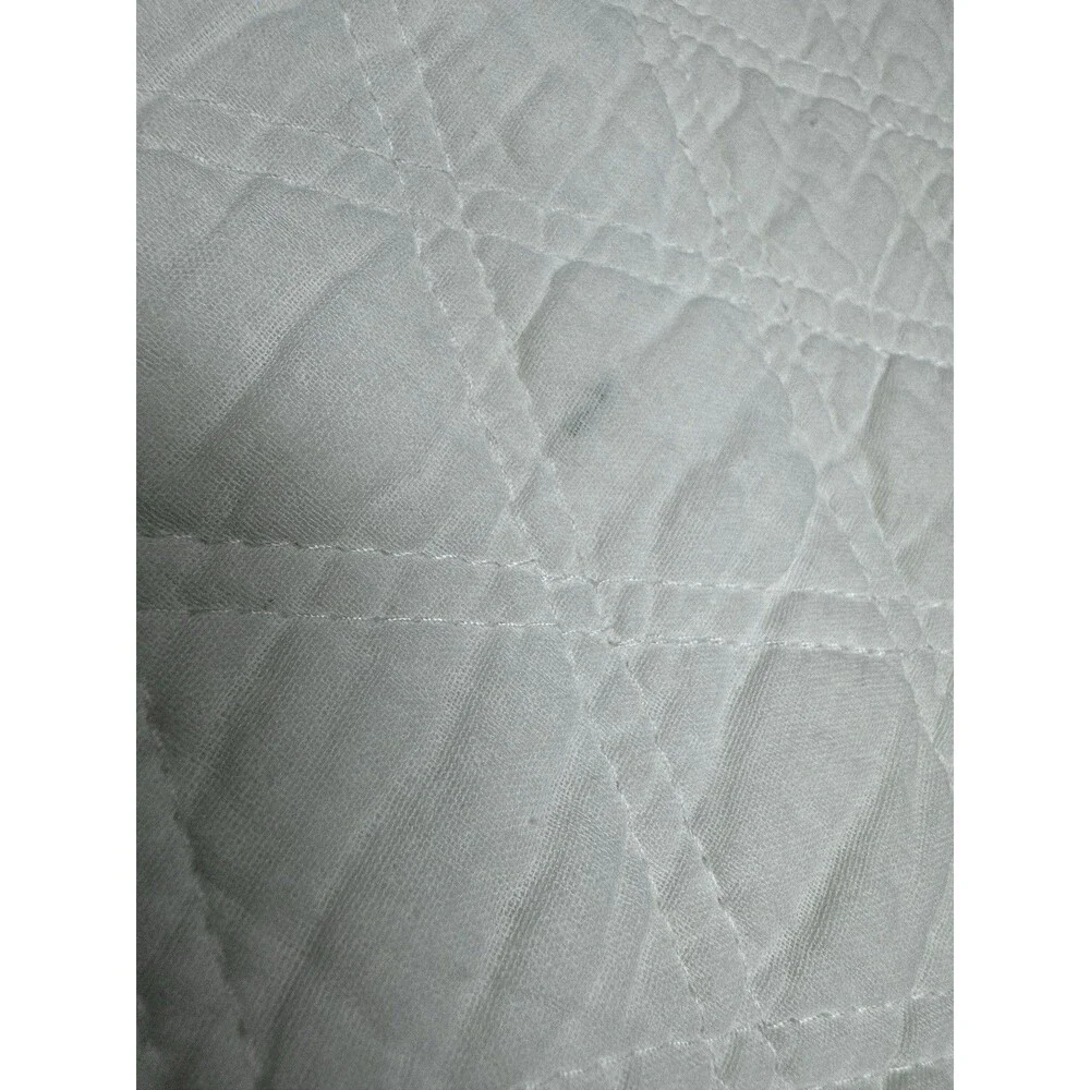 Levtex Home 3PC King Ballou White Cotton Quilt Set